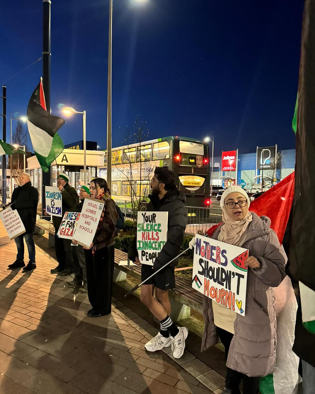 Palestine solidarity stand held in Tameside England