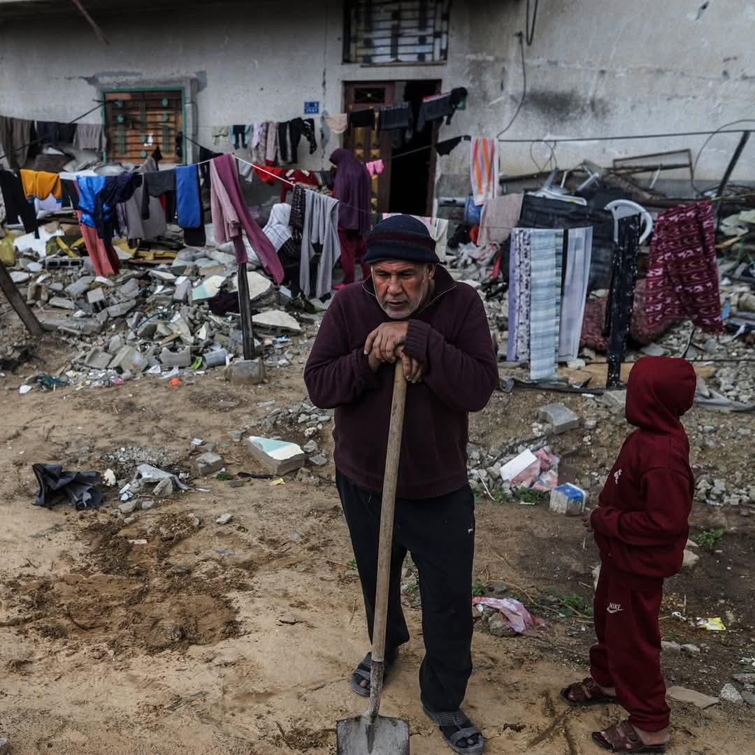 Palestinians surviving genocide endure hardships in destroyed homes