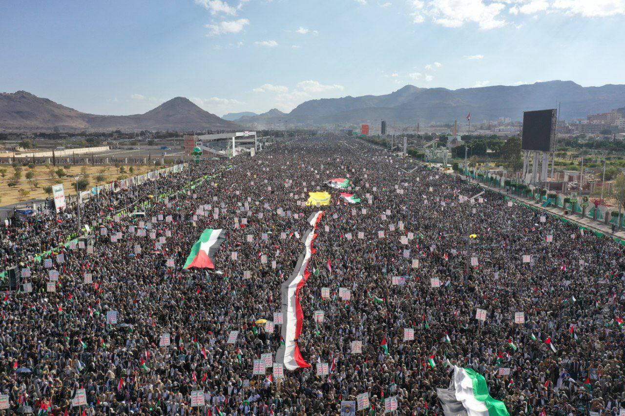 Massive Yemen Protest Supports Gaza Solidarity