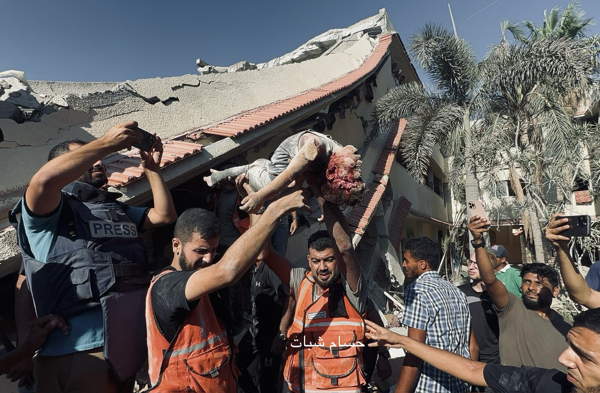 Israeli military targets two schools in Gaza city