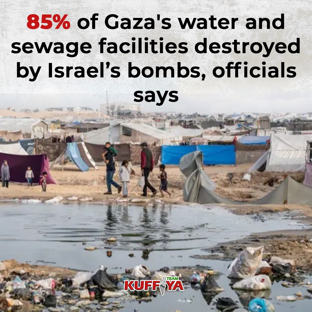Palestinian Water Authority: 85% of Gaza’s Water Systems Destroyed