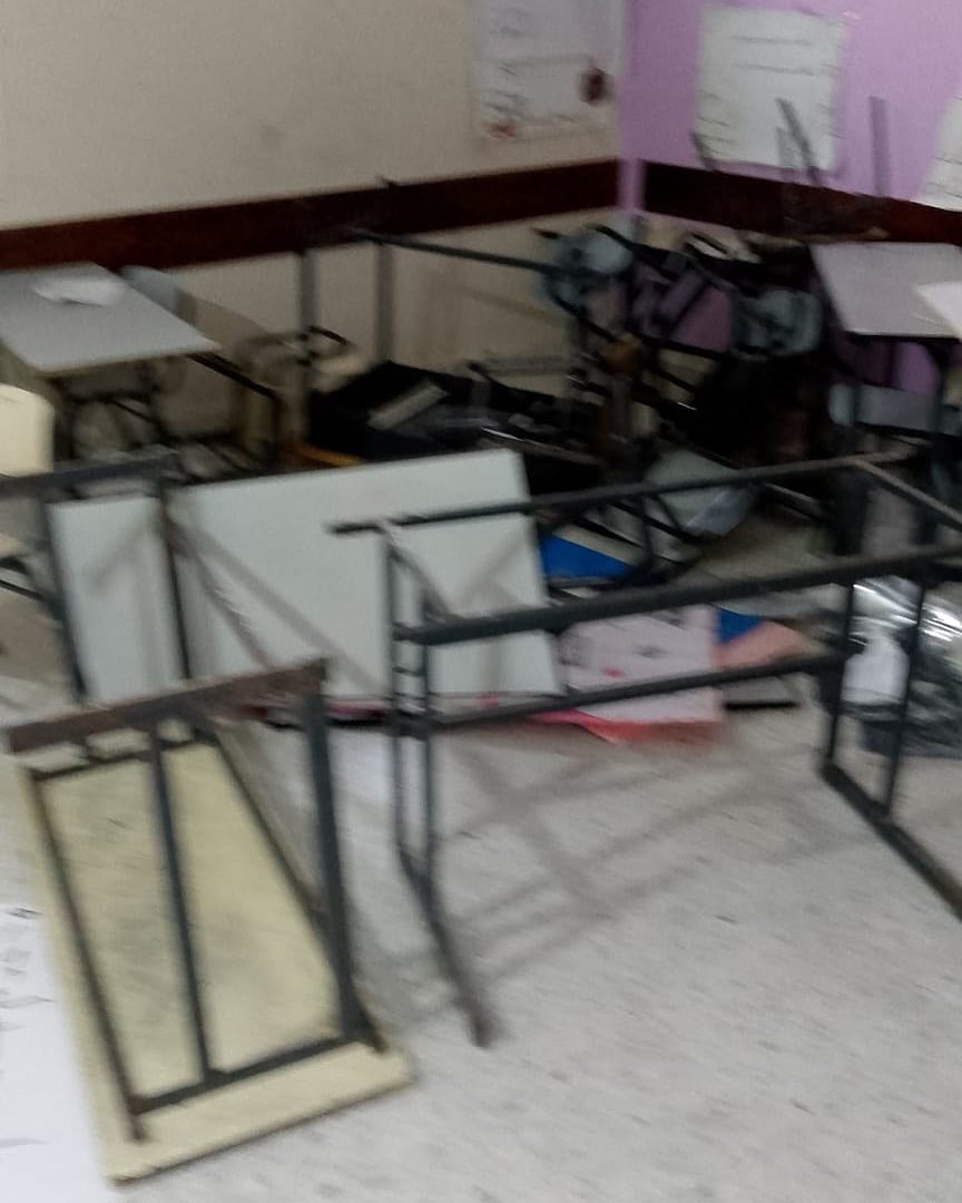 Israeli settlers damage Jinba school in Masafer Yatta