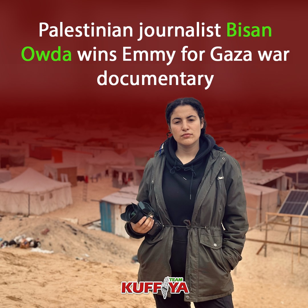 Palestinian journalist Bisan Owda wins Emmy for Gaza documentary