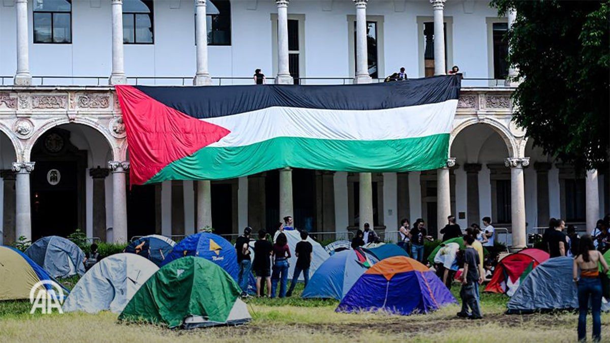 Milan University Students Join Global Palestine Solidarity Movement