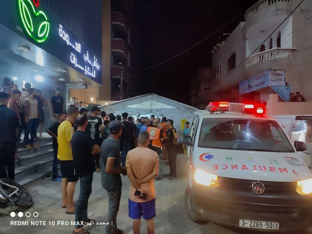 Israeli warplanes bomb elementary school in Nuseirat, Gaza Strip