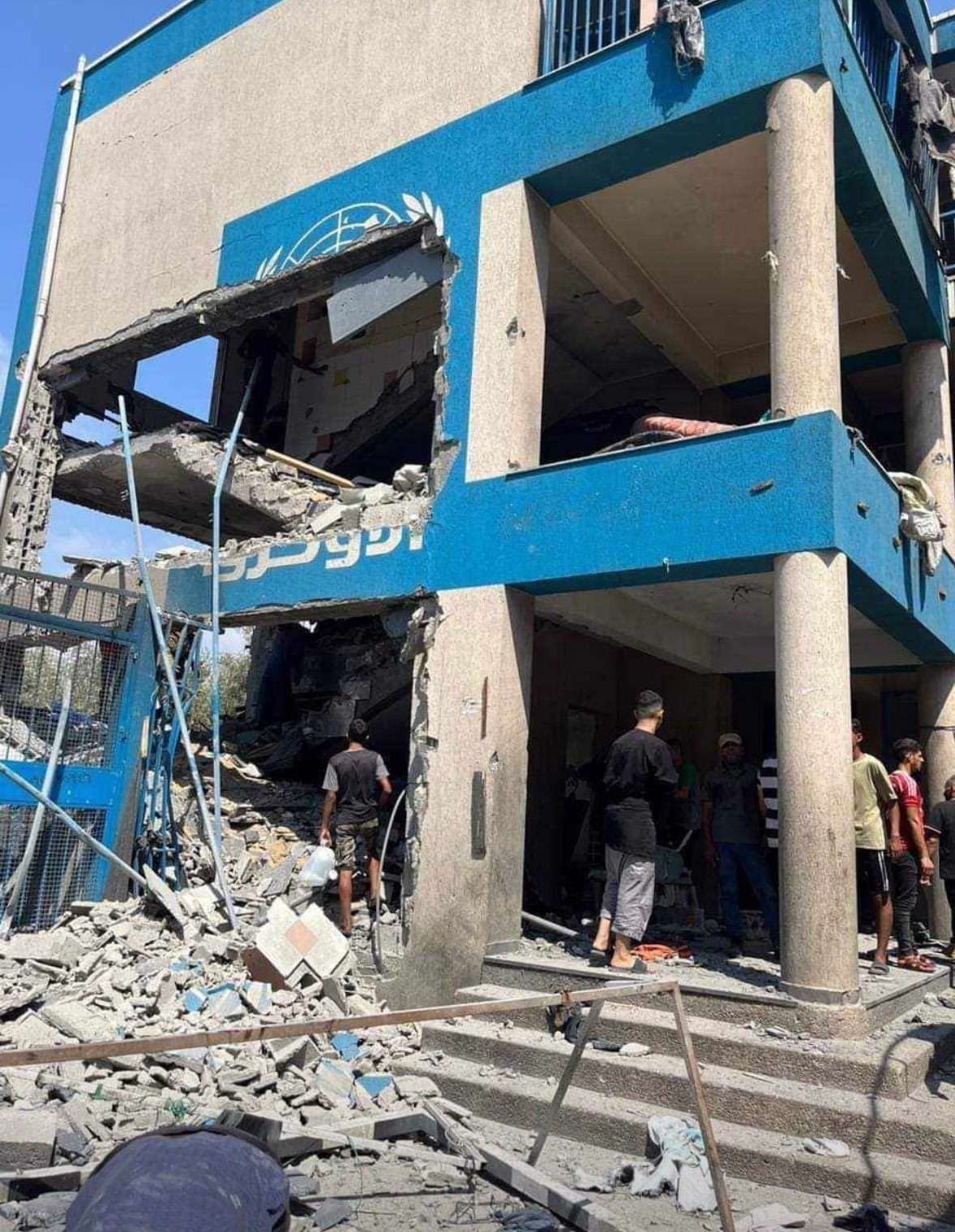 Israel bombs UN school shelter killing children genocide claim