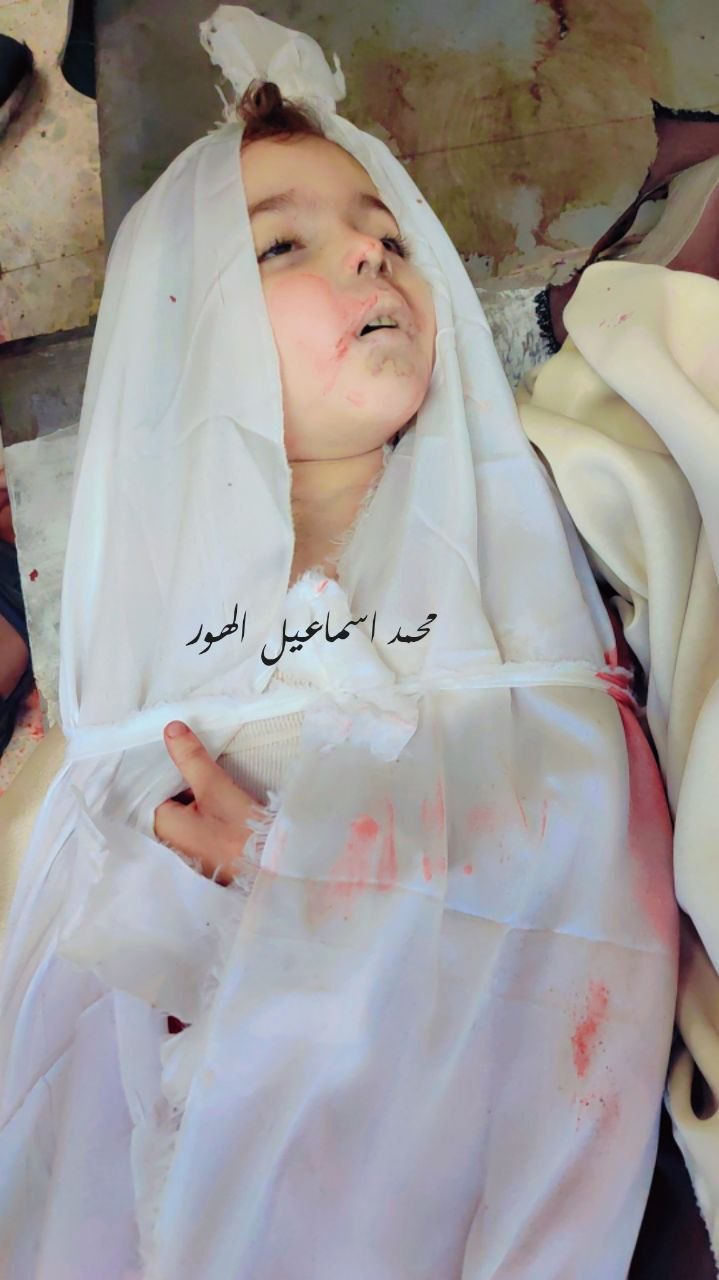 Palestinian Child Joan Abu Zeina Killed in Gaza Al-Bureij Camp