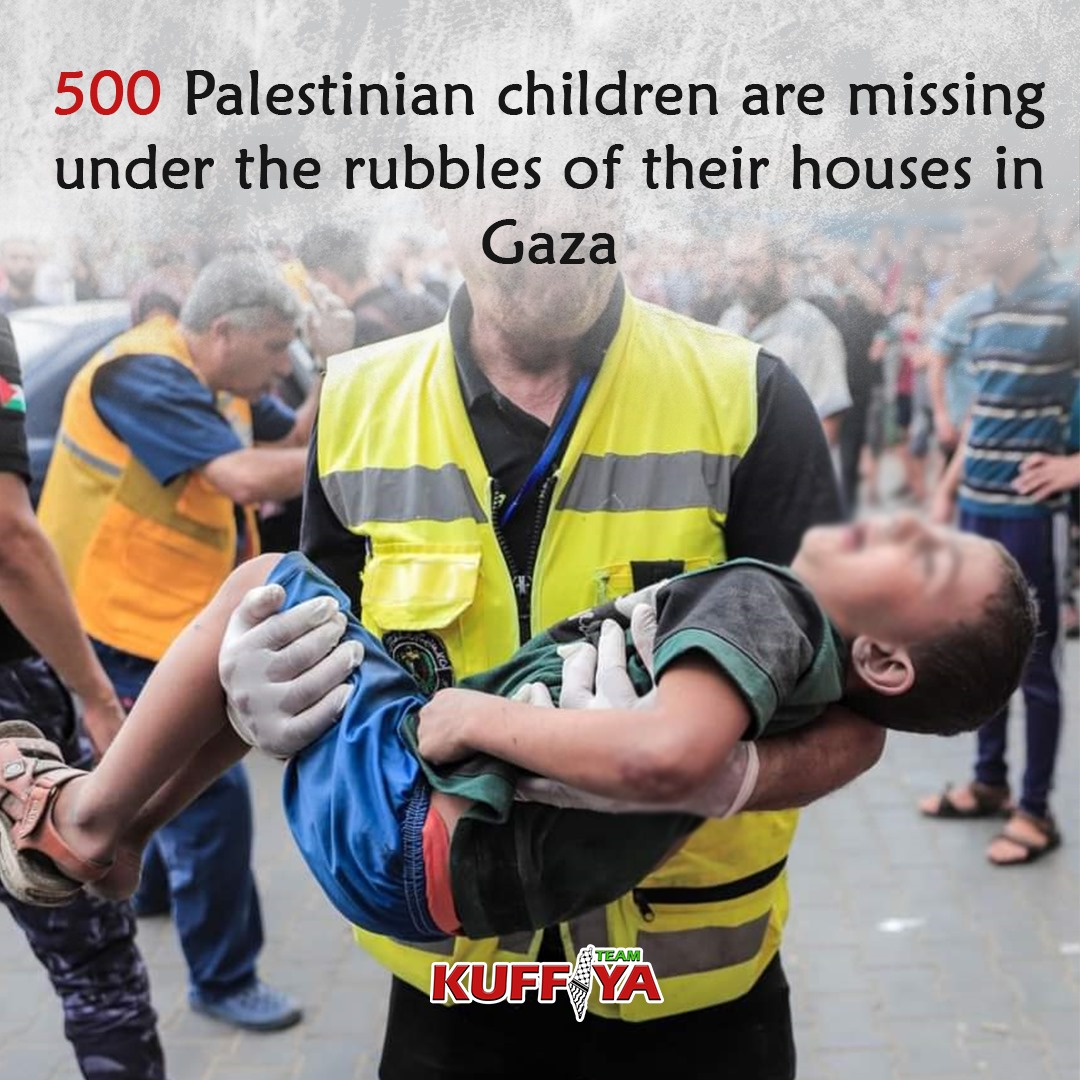 Palestinian Ministry Reports 500 Missing Children in Gaza