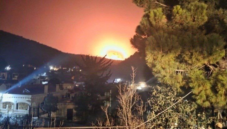 Occupation forces launch intense airstrikes on southern Lebanon