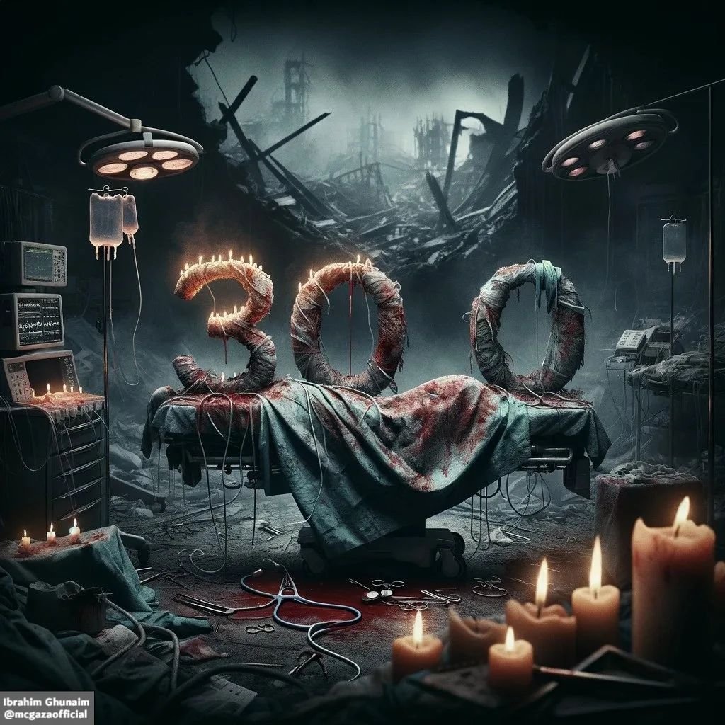 300 Medical Workers Killed by Israeli Occupation Since October 7