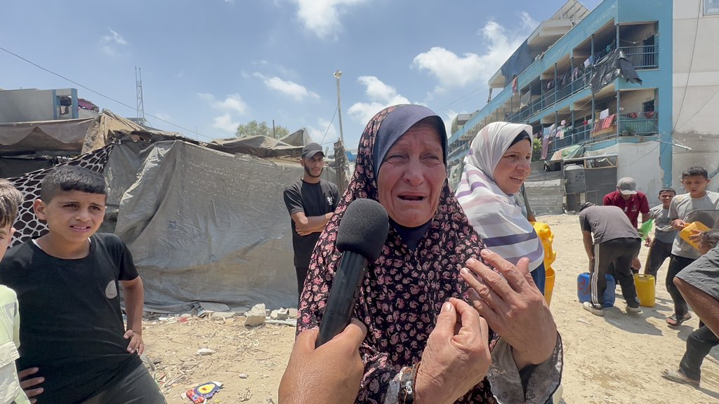 Woman breaks down crying over struggle to access drinking water