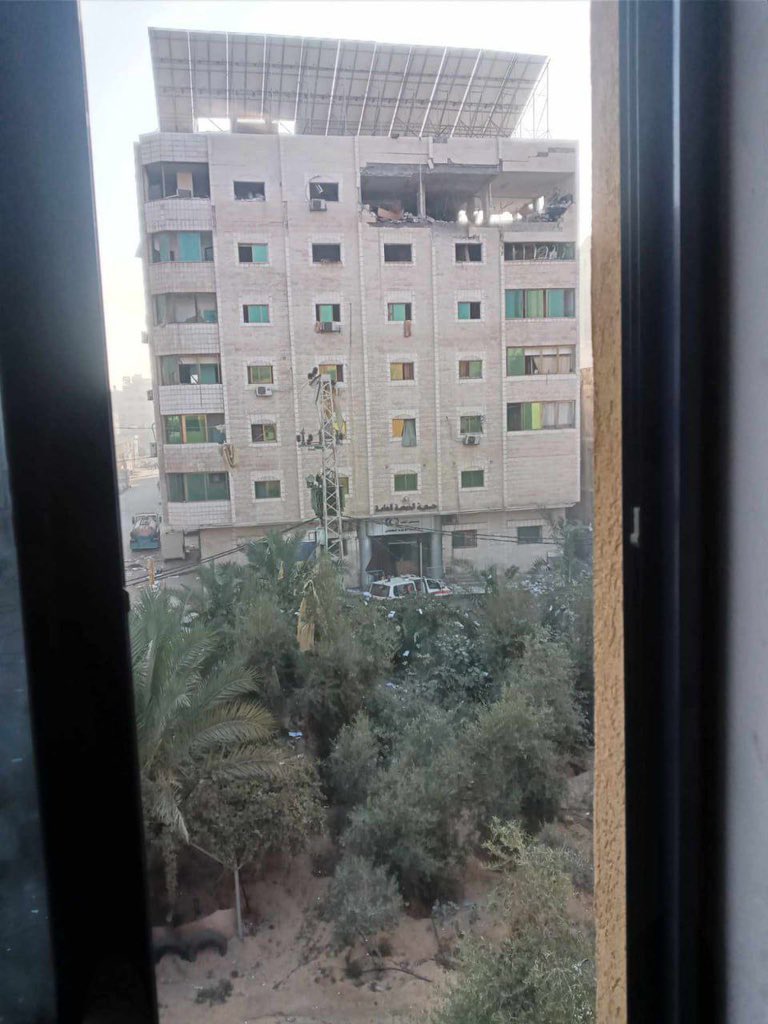 Israel forces target Gaza City hospital top floor