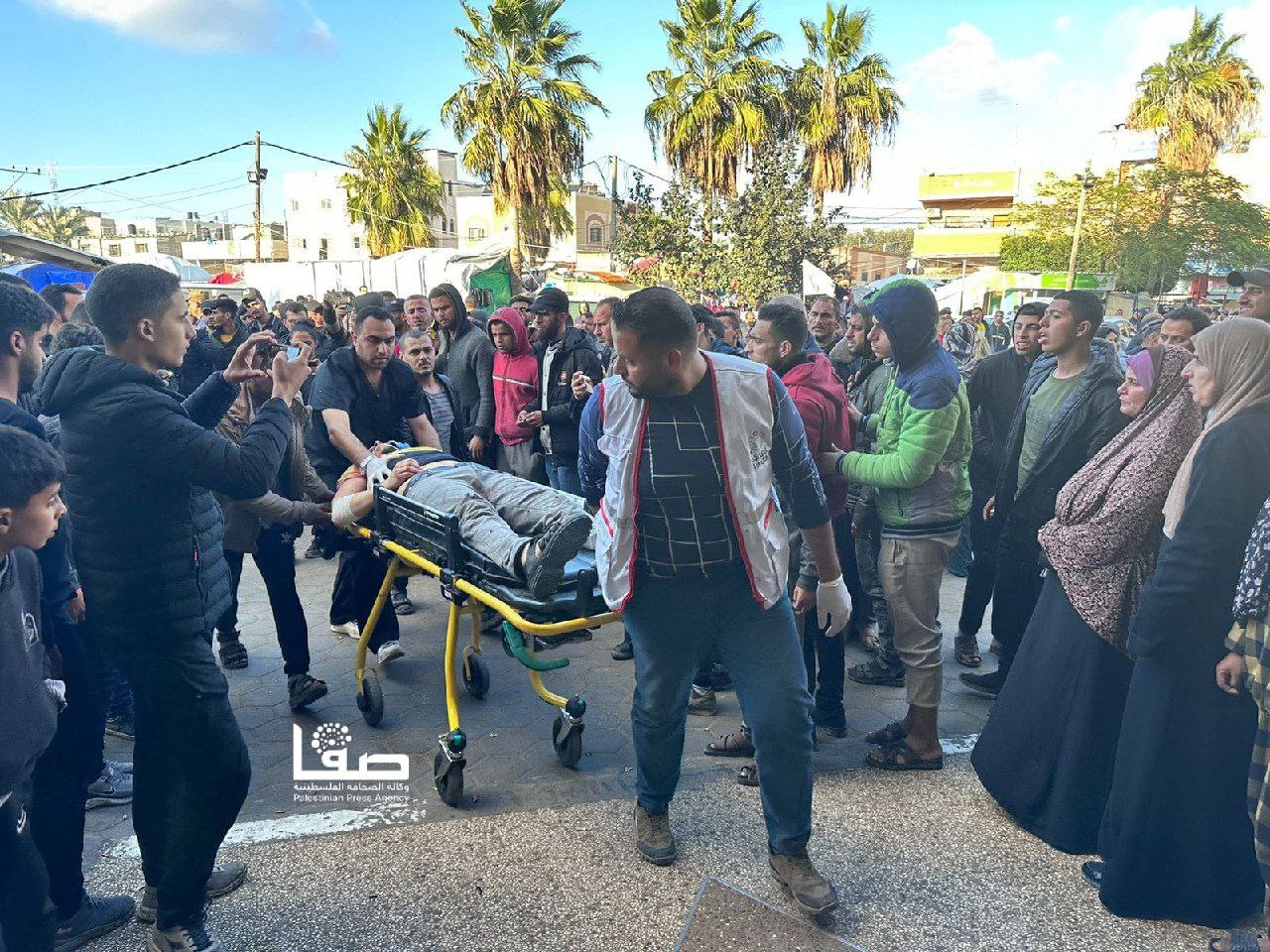 Israeli Airstrikes Injure Palestinians in Gaza Camp