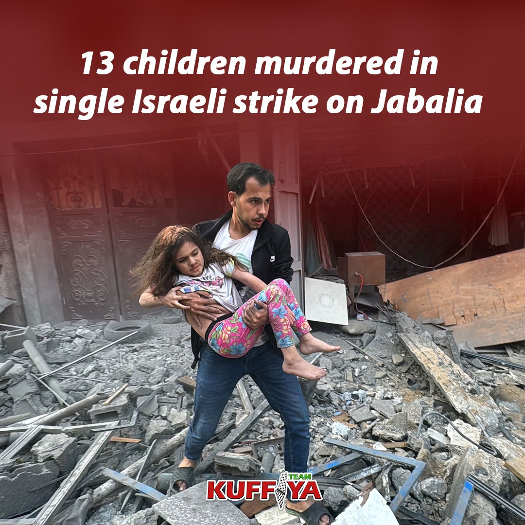 Israeli strike kills 32 in Jabalia refugee camp including 13 children