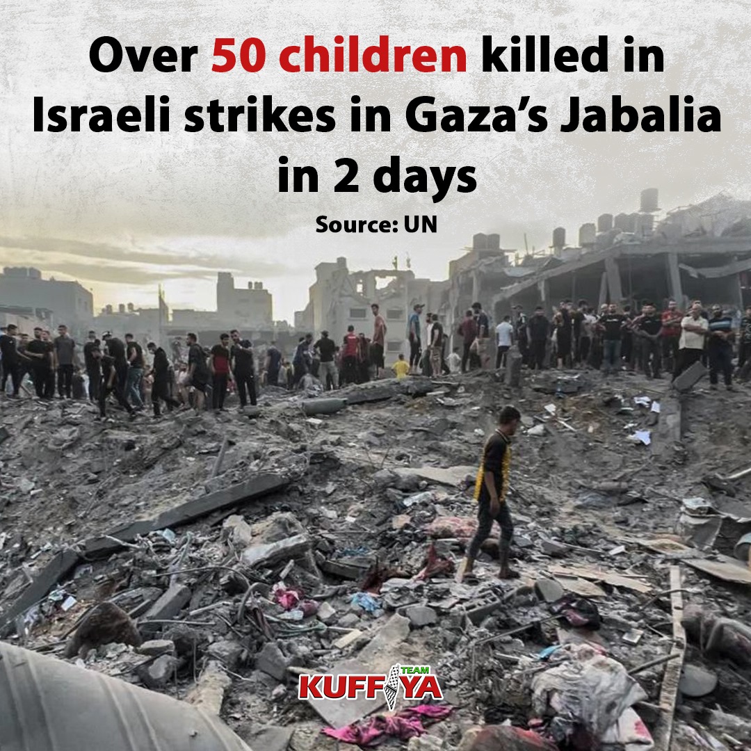 UNICEF Reports 50+ Children Killed in Gaza Jabalia Airstrikes