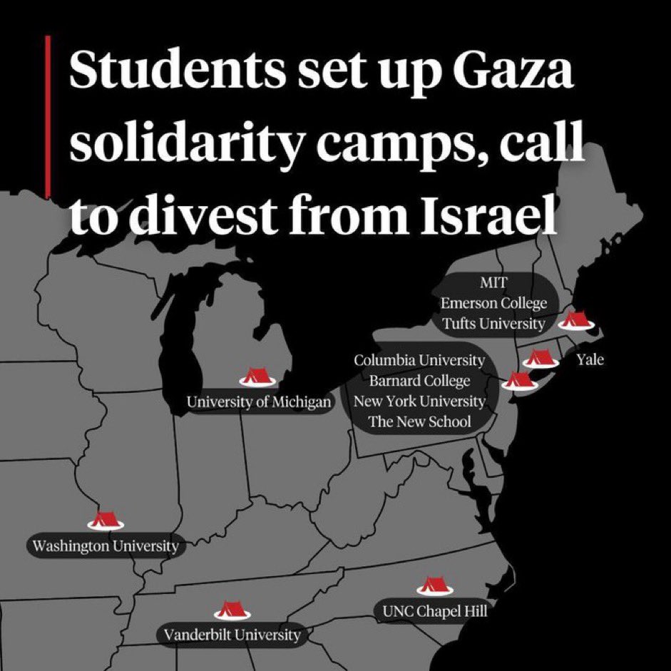Campus divestment protests gain momentum across US universities