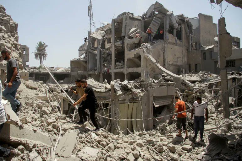 Israeli airstrikes destroy Gaza’s old city market