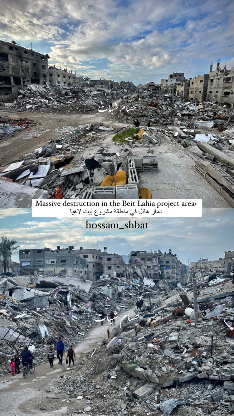 Massive destruction reported in Beit Lahia project area