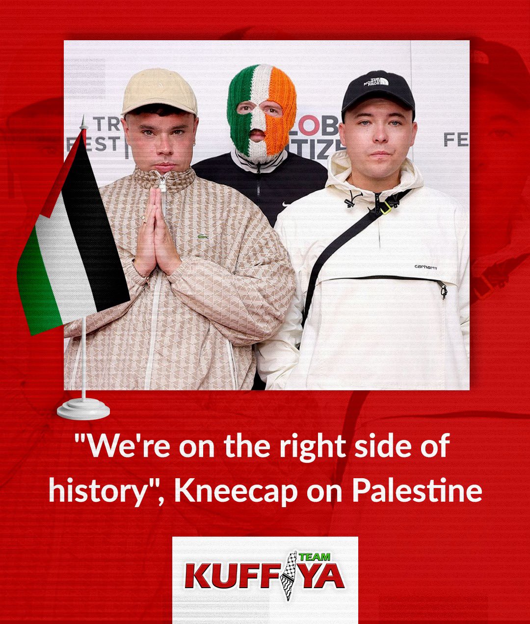 Irish Band Kneecap Declares Support for Palestine at London Festival