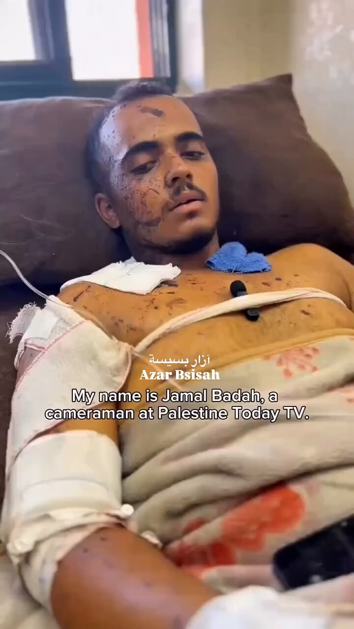 Journalist Jamal Baddah on Israeli Nasser Hospital Attack Amputation