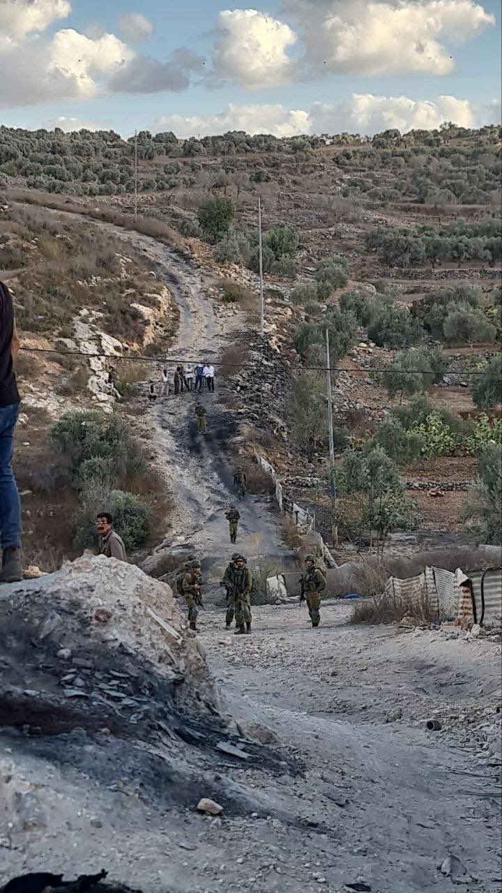 Settler attacks on Palestinian farmers in Beita, West Bank