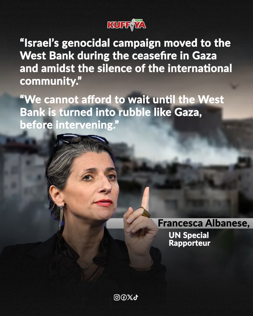 UN Rapporteur: Israel’s Genocidal Campaign Extends to West Bank
