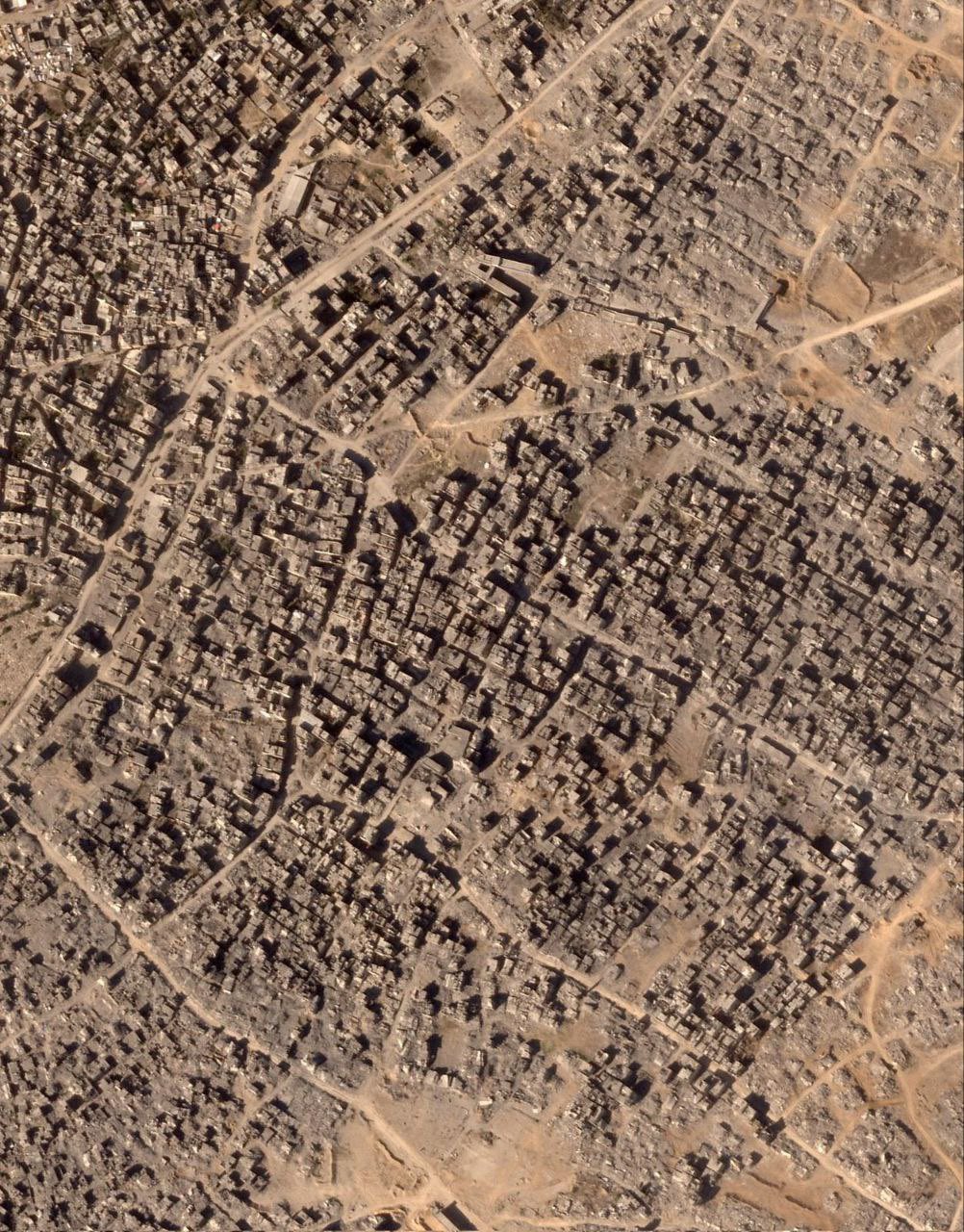 Israeli Army Demolition Operations in Gaza City Neighborhoods During Ceasefire