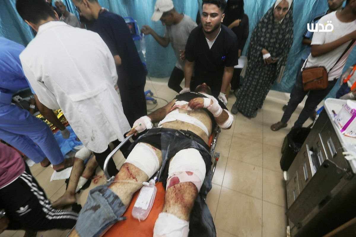 Israeli airstrike injures residents in Al-Bureij refugee camp