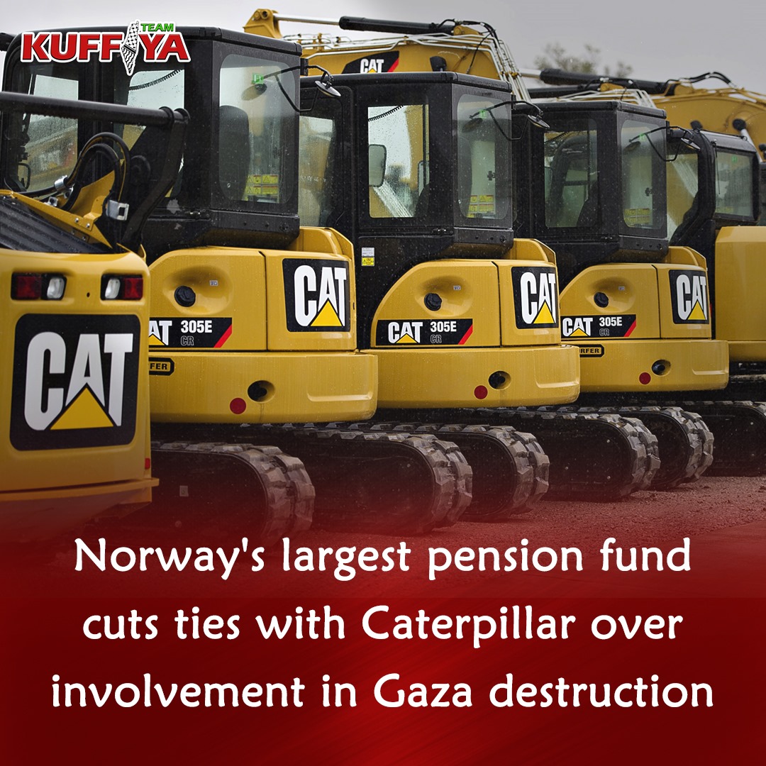 Norway’s Pension Fund Divests $69M Caterpillar Stake Over Gaza, West Bank