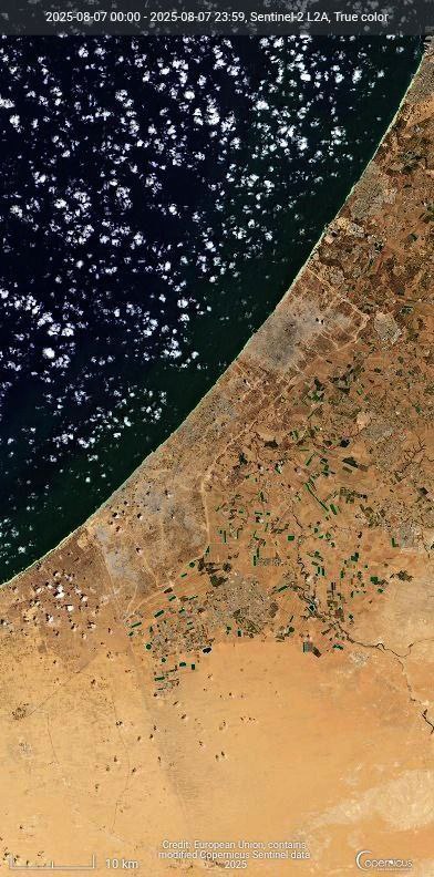 Aerial Images Show Gaza Strip Urban Landscape Transformation