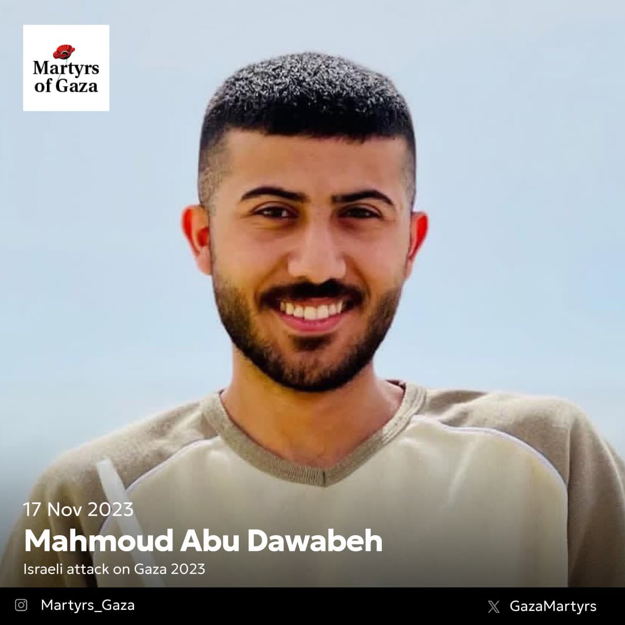 Palestinian Design Student Mahmoud Abu Dawabeh Killed in Gaza