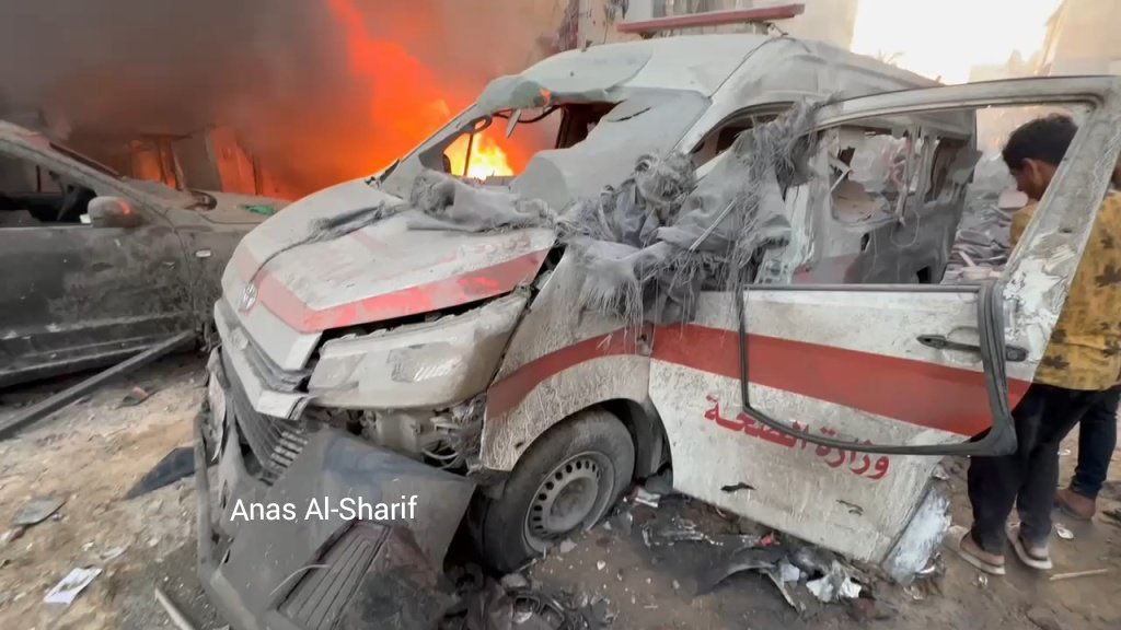 Israeli forces target paramedics and ambulances in Gaza City