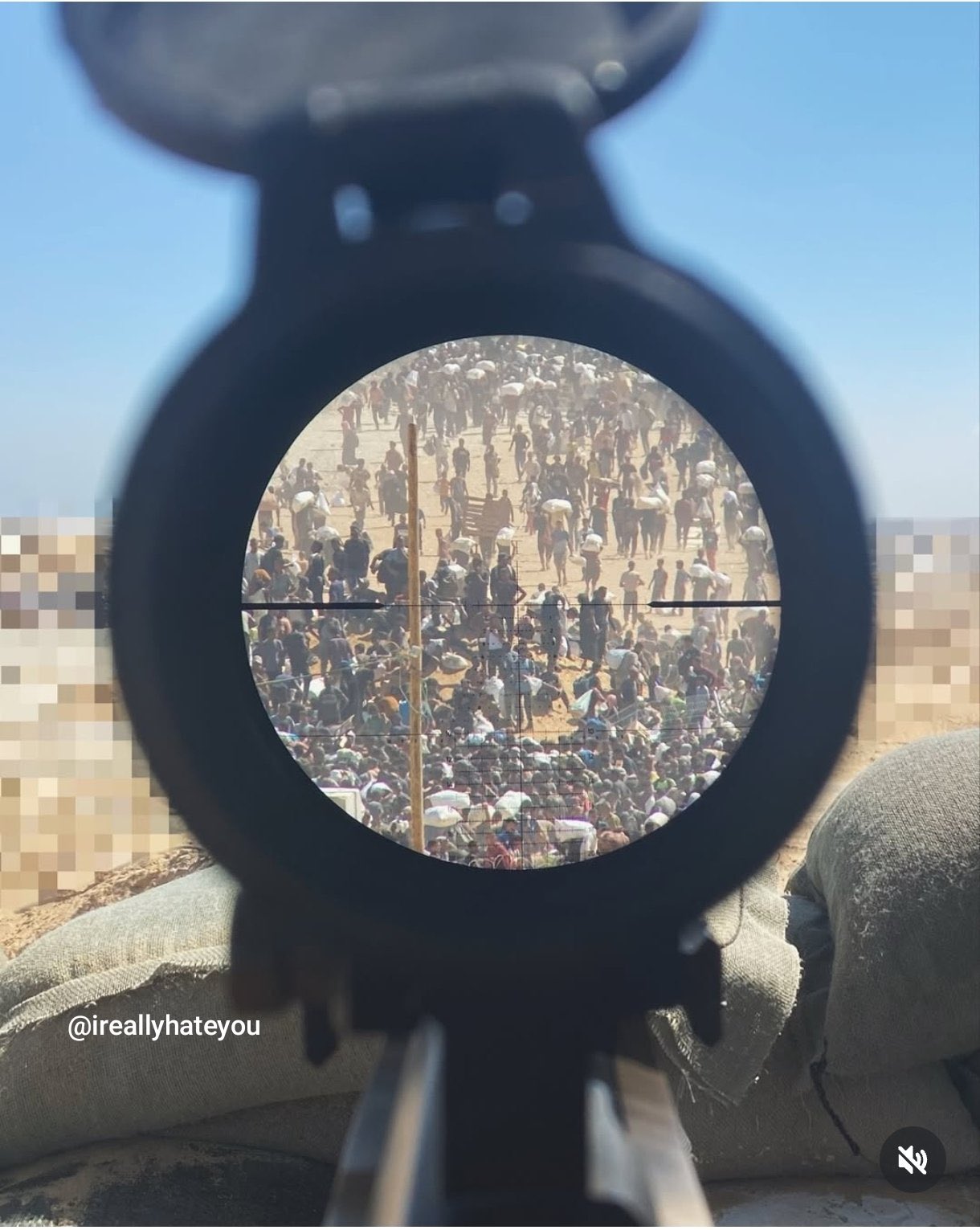 Israeli soldier posts Instagram story directing sniper at aid recipients