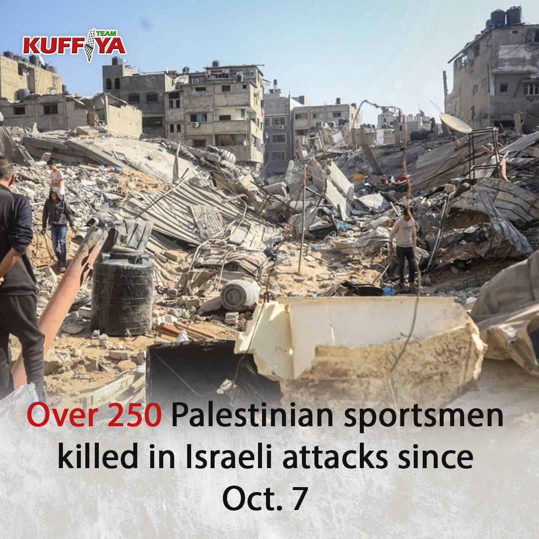 265 Palestinian Athletes Killed in Israeli Attacks Since October