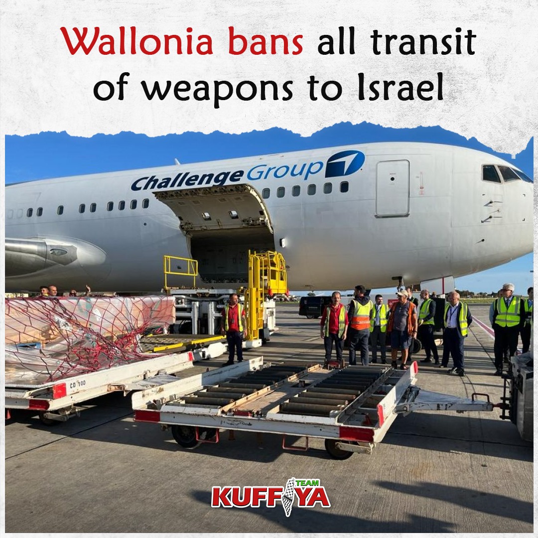 Wallonia Bans Arms Transit to Israel