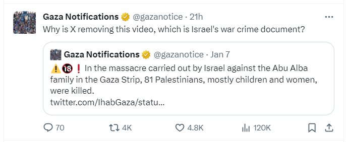 Social media accounts closed, war crime videos removed from platforms