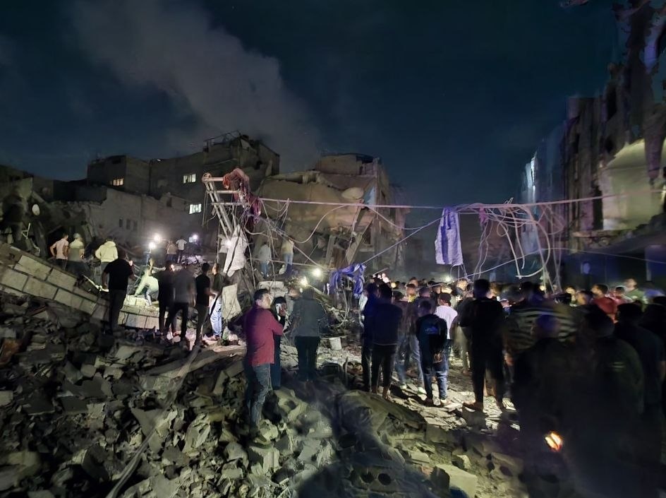 Israeli airstrike destroys three homes in Nuseirat camp