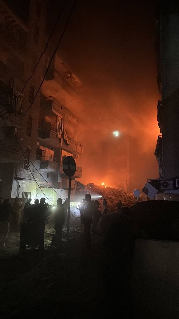 Israel levels residential buildings in Beirut overnight
