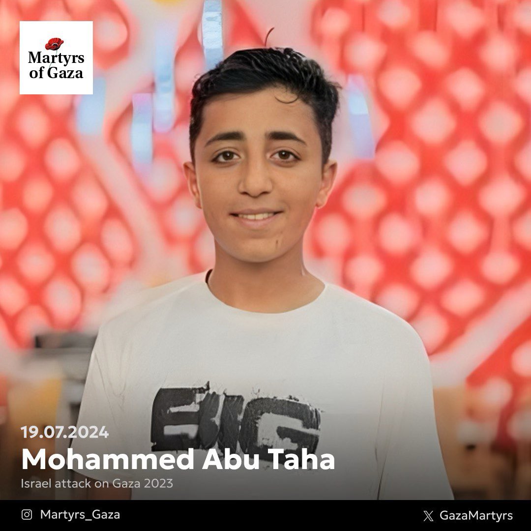 14-year-old Mohammed Abu Taha from Gaza shares his story