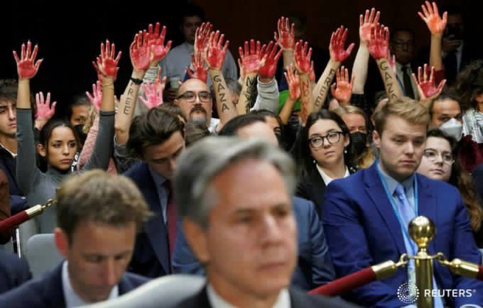 Blinken Accused of Directing Gaza Genocide Operations