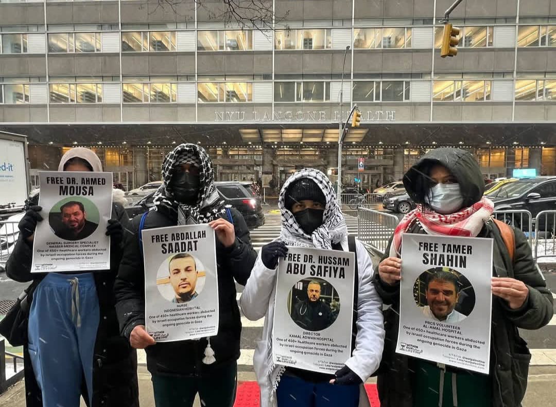 Activists Demand Release of Palestinian Healthcare Workers
