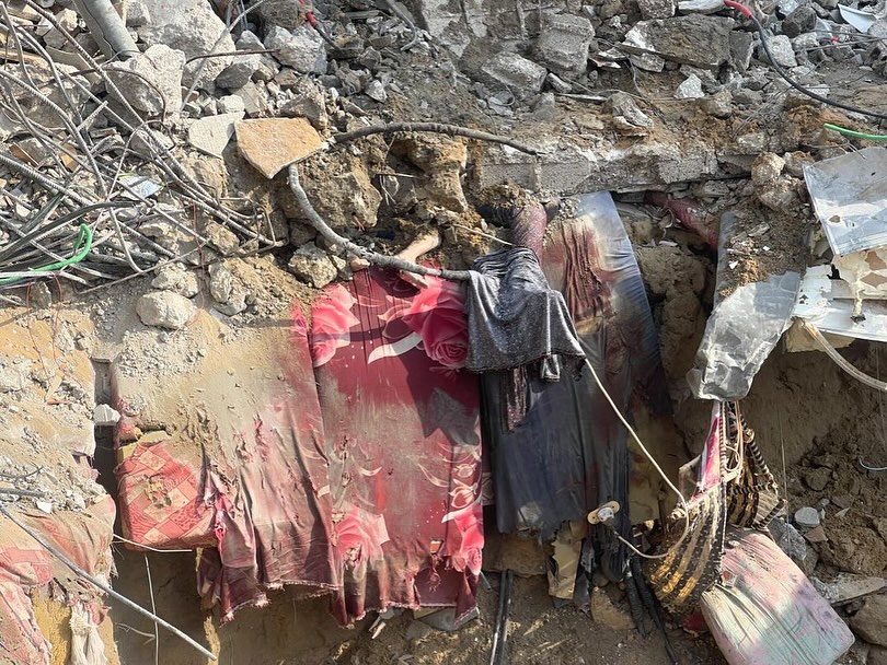 Palestinian Remains in Bombed Gaza Home, Genocide Accusations