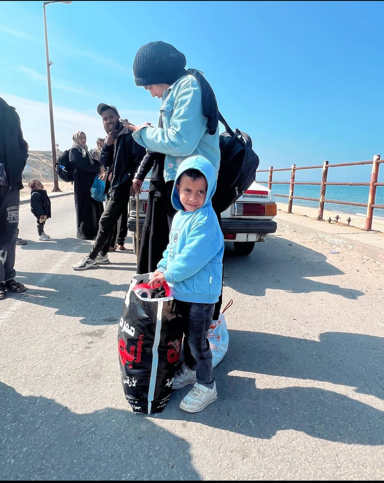 Ahmad, sole survivor of family, arrives in Rafah orphaned