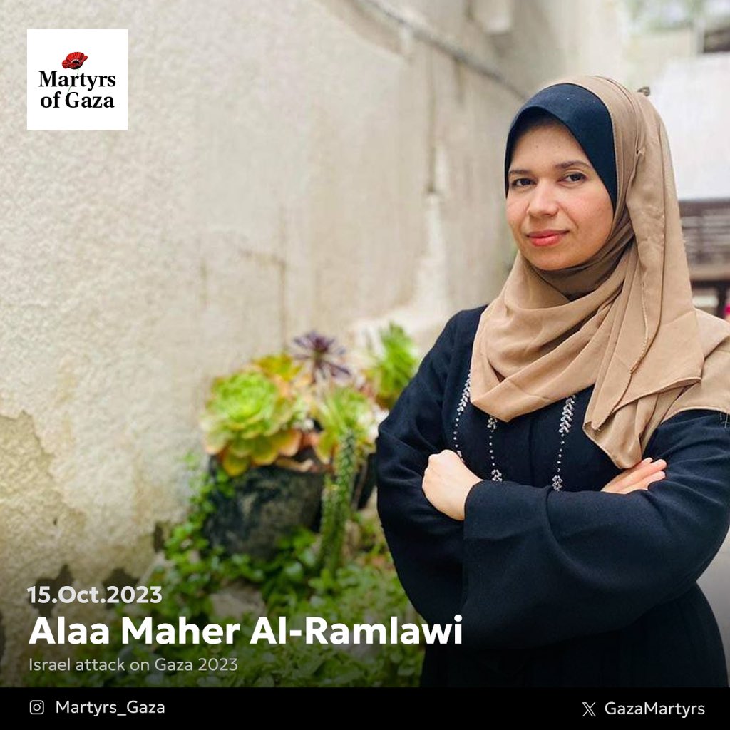 Memorial to Journalist Alaa Maher Al-Ramlawi