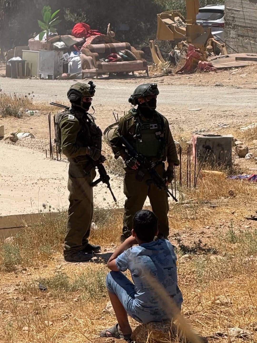 Palestinian child facing demolition in Masafer Yatta