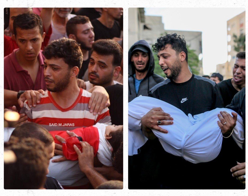 Mohammad Qaddoum attends funeral of child Maryam Abdullah Qaddoum, four years after Alaa