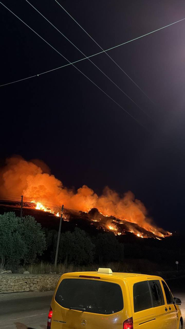 Jewish Zionist settlers set fire to the village of Al Taybeh