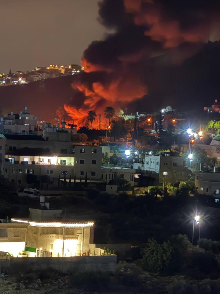 Palestinian property burned and destroyed by settlers in Shaqba