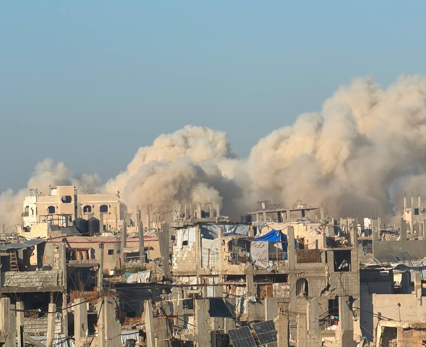 Israel demolishes Palestinian homes east of Gaza