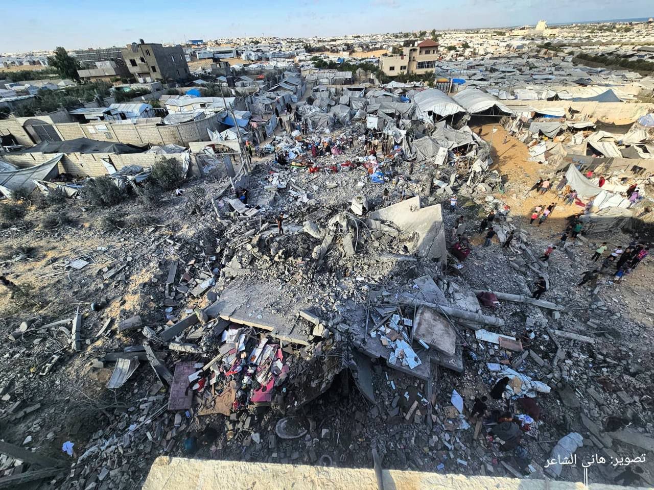 Horrific Destruction in Al-Mawasi, Gaza, After Israeli Strikes
